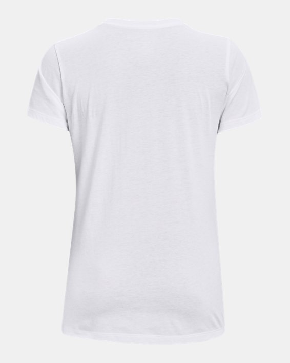 Camiseta de manga corta con estampado UA Sportstyle para mujer, White, pdpMainDesktop image number 5